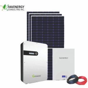 BIG BOY SYSTEM - 6kW Growatt Solar Inverter System with 5.12 kWh Battery & 10x585 Solar Panels